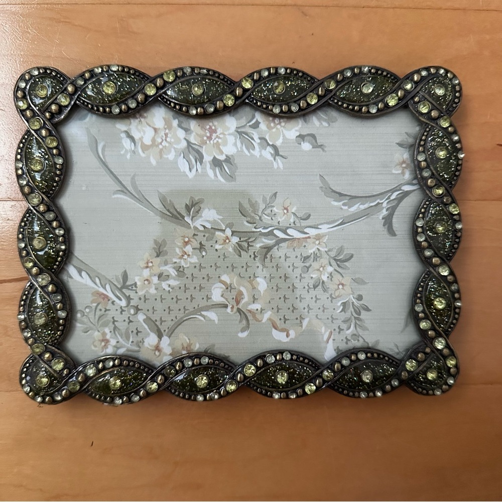 Green sparkly photo frame